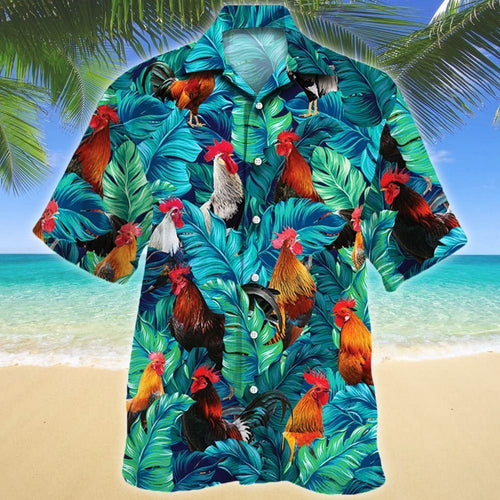 Rooster Lovers Gift Hawaiian Shirt For Men Women