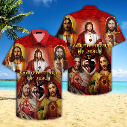 Sacred Heart Of Jesus Hawaiian Shirt For Men Women