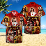 Sacred Heart Of Jesus Hawaiian Shirt For Men Women