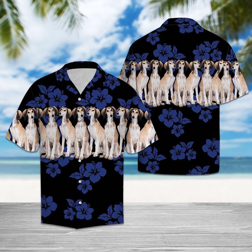 Saluki Blue Best Design Hawaiian Shirt For Men Women