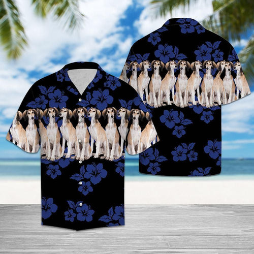 Saluki Blue Best Design Hawaiian Shirt For Men Women