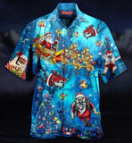 Santa Claus Explore The Sea Hawaiian Shirt For Men Women