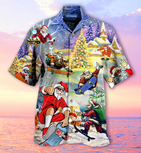 Santa Claus Hawaiian Shirt For Men Women