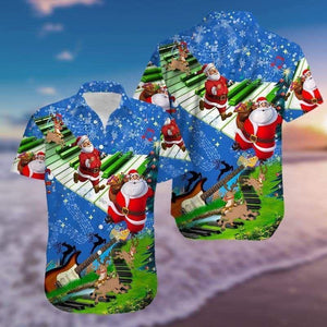 Santa Claus Hawaiian Shirt For Men Women