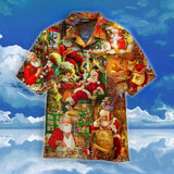 Santa Claus In Daily Life Christmas Hawaiian Shirt For Men Women
