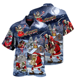 Santa Claus Zombie Is Coming In Christmas Holiday Hawaiian Shirt For Men Women