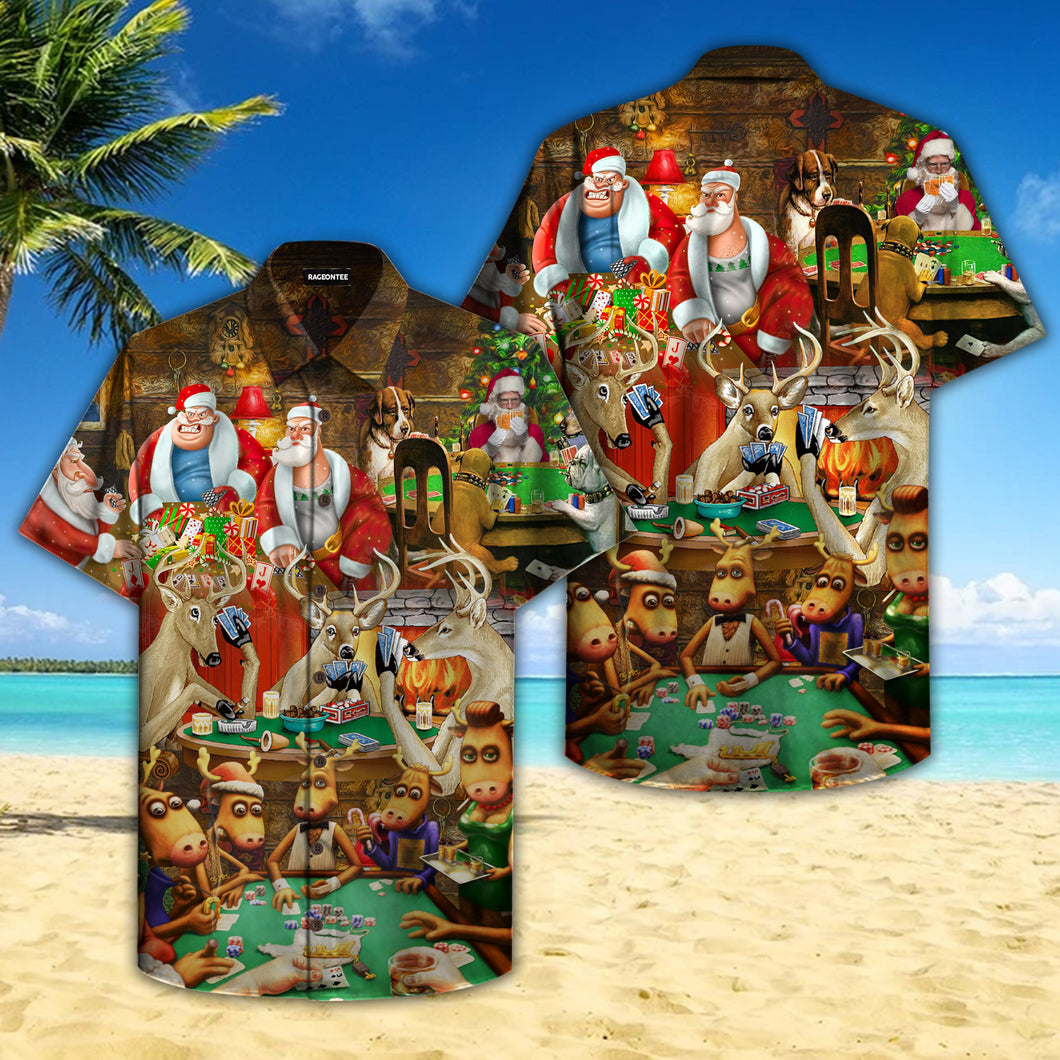 Santa Summer Vacation Hawaiian Shirt For Men Women