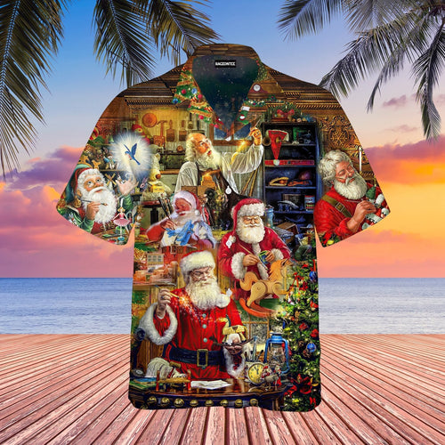 Santa Toys Factory Hawaiian Shirt For Men Women