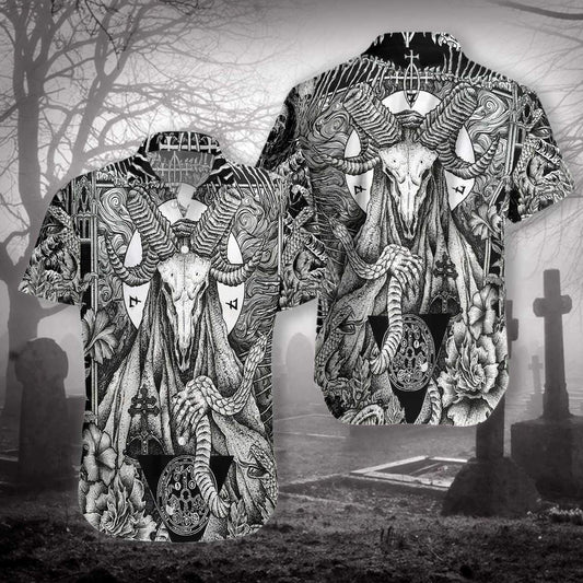Satanic Pagan Demon Hawaiian Shirt For Men Women