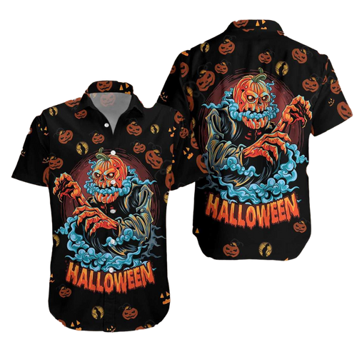 Scary Pumpkin Halloween Hawaiian Shirt For Men Women
