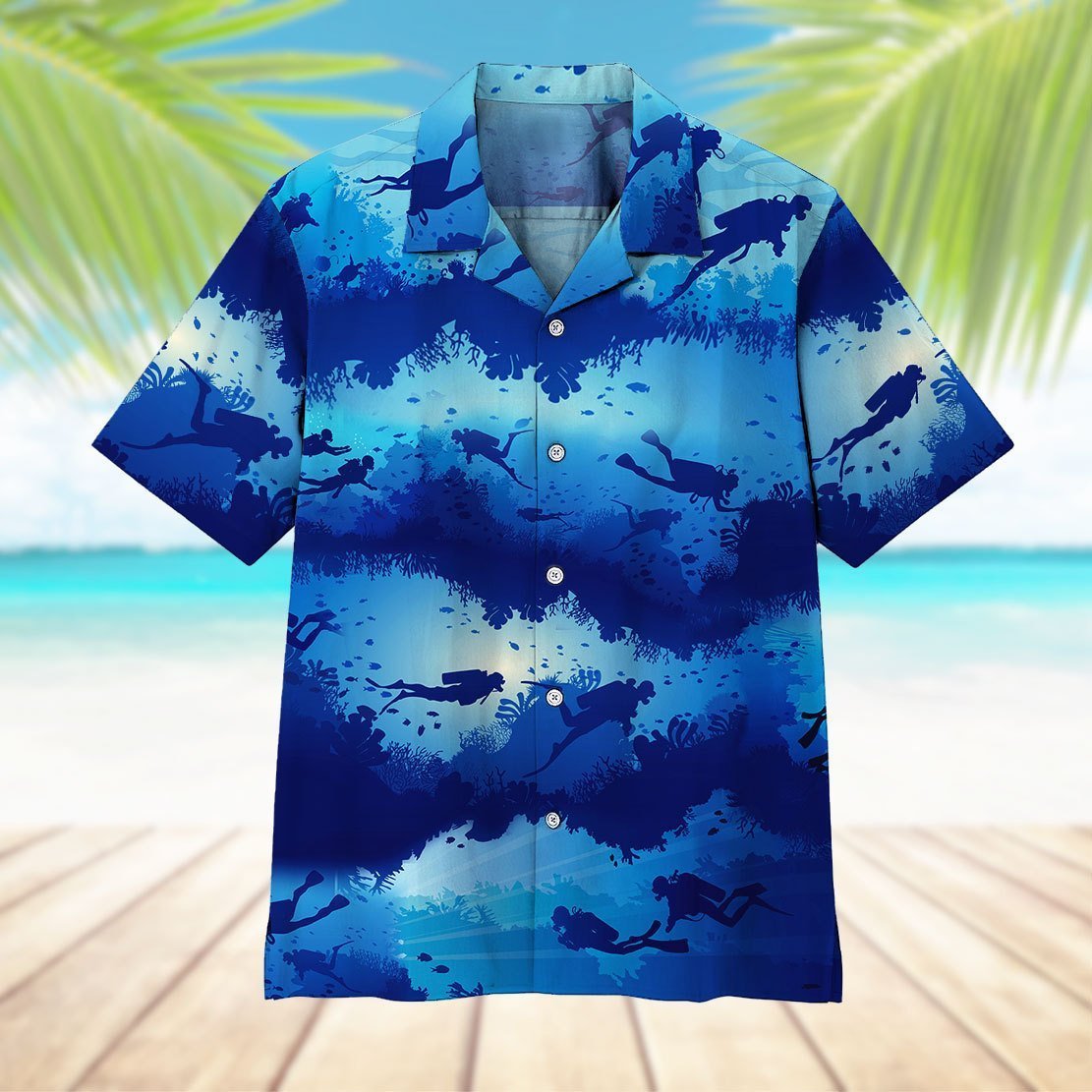 Scuba Diving Hawaiian Shirt For Men Women