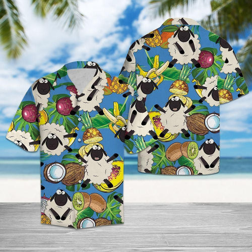 Sheep Love Fruit Colorful Nice Design Hawaiian Shirt For Men Women