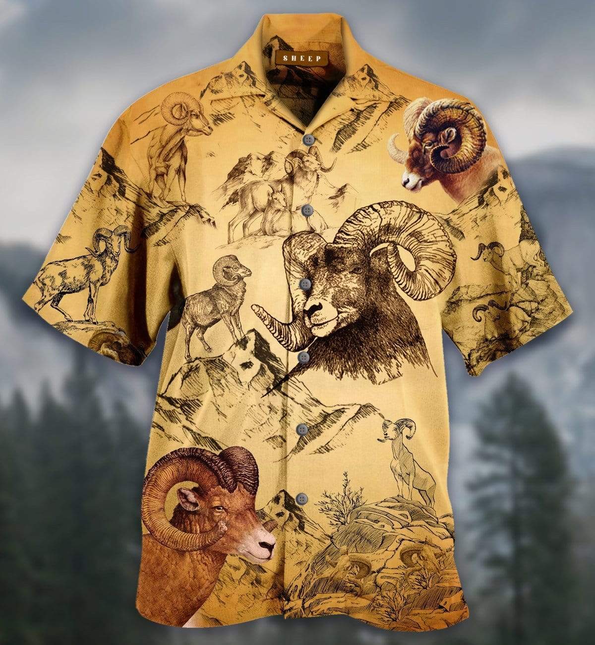 Sheep Vintage Hawaiian Shirt For Men Women