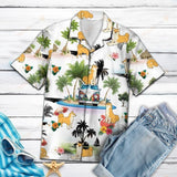Shiba Inu Vacation Multicolor Amazing Design Hawaiian Shirt For Men Women