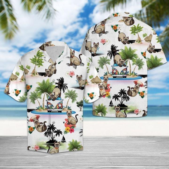 Siamese Vacation Hawaiian Shirt For Men Women