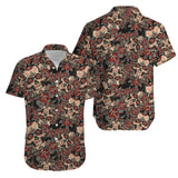 Skull Roses Sugar Skull Aloha Hawaiian Shirt