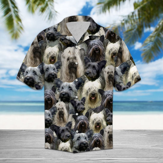 Skye Terrier Black High Quality Hawaiian Shirt