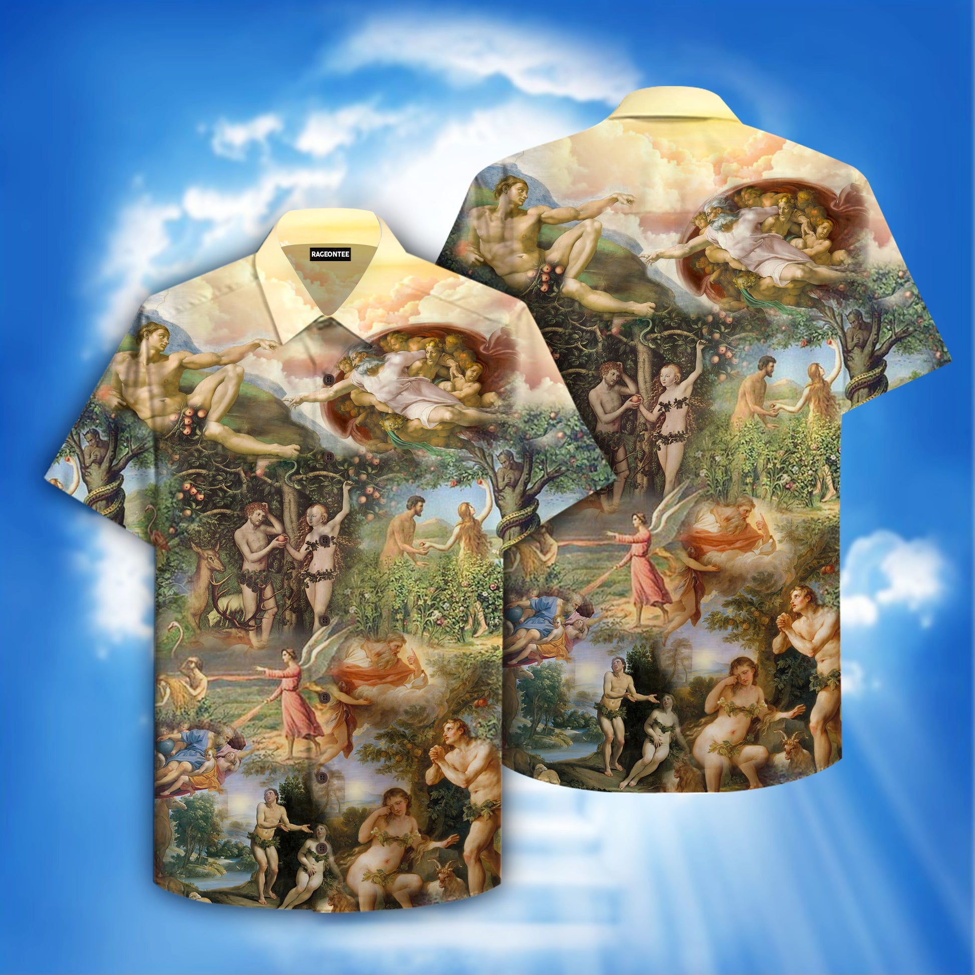 Snake Of Eden Garden Hawaiian Shirt