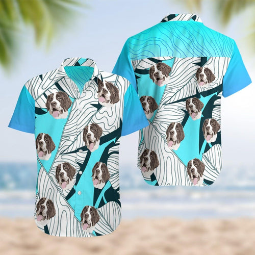St Bernards Blue Awesome Hawaiian Shirt
