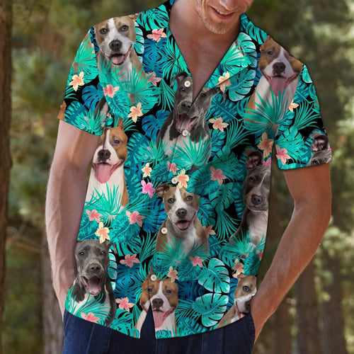 Staffordshire Terrier Blue Unique Design Hawaiian Shirt