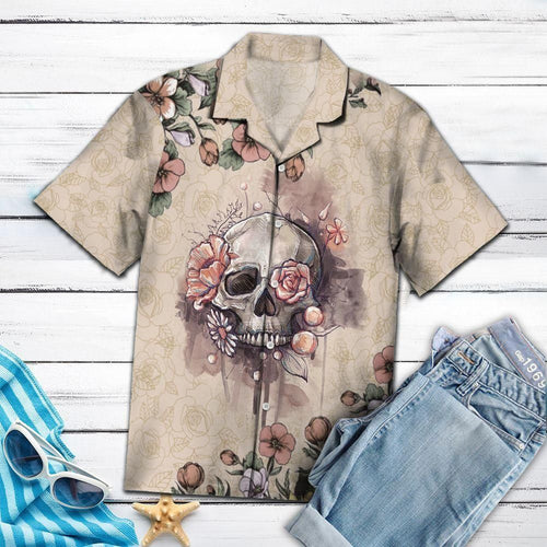 Sugar Skull Pink Unique Design Hawaiian Shirt