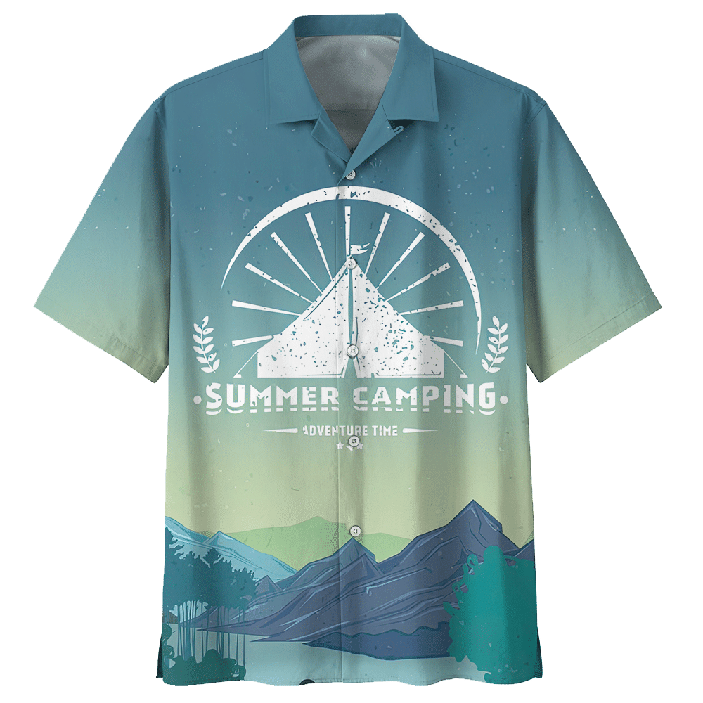 Summer Camping Hawaiian Shirt