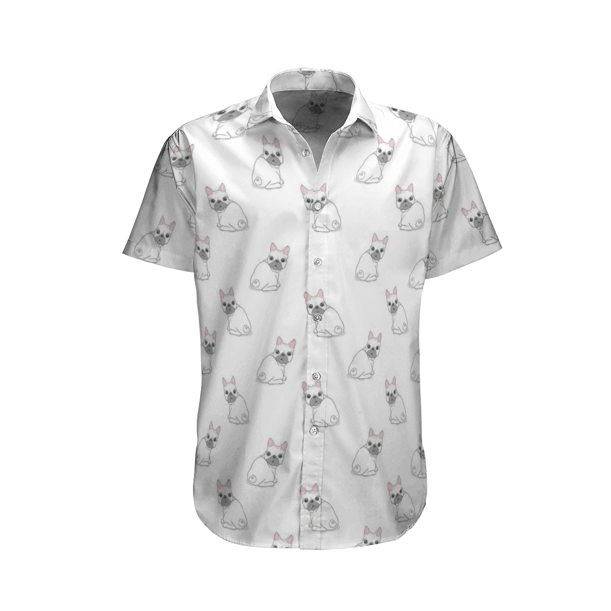 Surprised French Bulldog Hawaiian Shirt