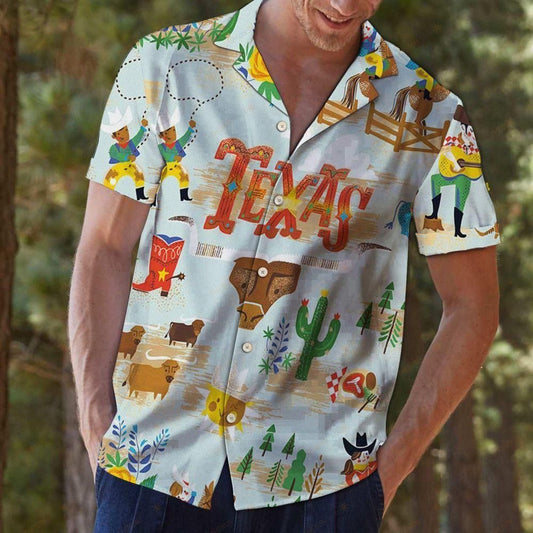 Texas Cowboy Multicolor Unique Design Hawaiian Shirt