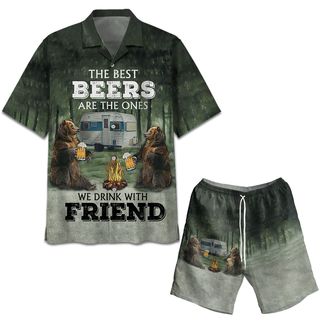 The Best Beers Are The Ones Hawaiian Shirt Set