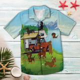 The Life Is Good With Dachshund Multicolor Unique Design Hawaiian Shirt