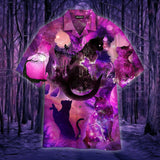 The Shadow Of Blue Cat Under The Moonlight Hawaiian Shirt