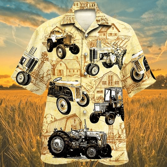 Tractor Farm Hawaiian Shirt