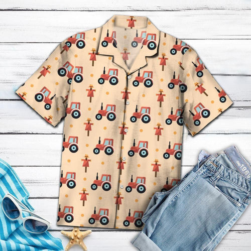 Tractor Peach Best Design Hawaiian Shirt