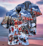 Train To Christmas Hawaiian Shirt