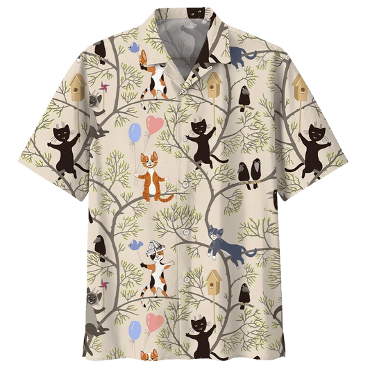 Tree Cat Hawaiian Shirt