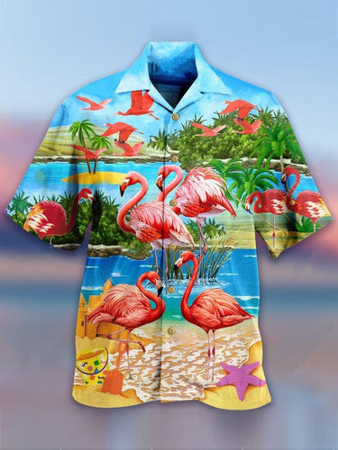 Tropical Flamingo Hawaiian Shirt