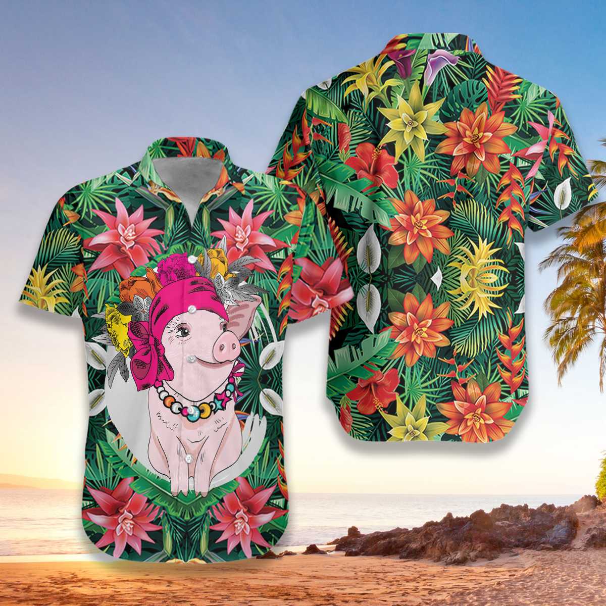 Tropical Pig Hawaiian Shirt