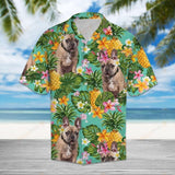 Tropical Pineapple Bulldog Multicolor Best Design Hawaiian Shirt