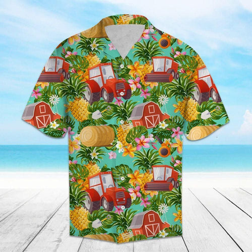 Tropical Pineapple Farmer Colorful Nice Design Hawaiian Shirt