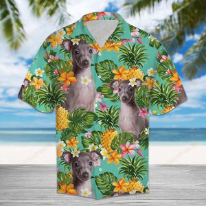 Tropical Pineapple Italian Greyhound Multicolor Nice Design Hawaiian Shirt