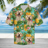 Tropical Pineapple Labrador Retriever Multicolor Nice Design Hawaiian Shirt