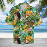 Tropical Pineapple Reindeer Multicolor Unique Design Hawaiian Shirt