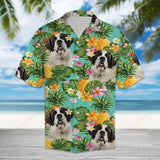 Tropical Pineapple Saint Bernard Multicolor Nice Design Hawaiian Shirt