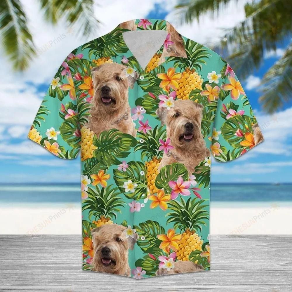 Tropical Pineapple Soft Coated Wheaten Terrier Multicolor Amazing Design Hawaiian Shirt