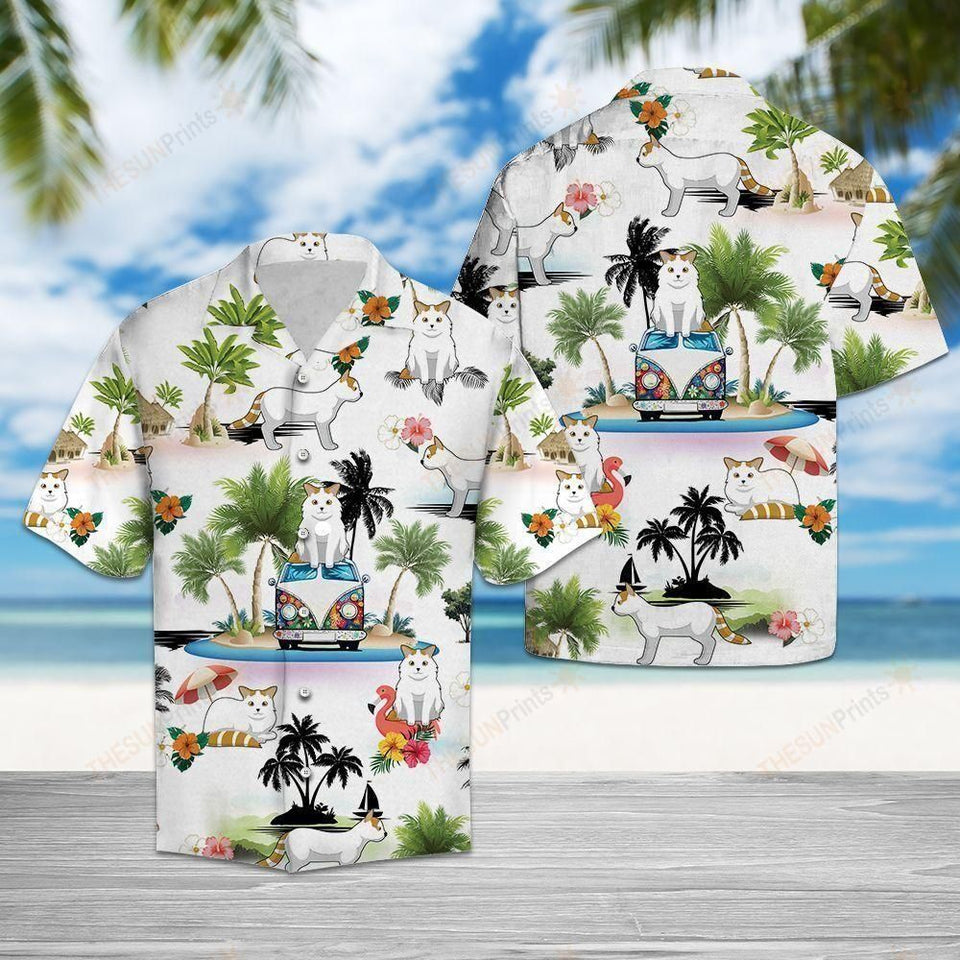 Turkish Van Vacation Multicolor Nice Design Hawaiian Shirt