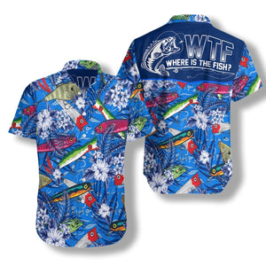 Where The Fish Fishing Hawaiian Shirt