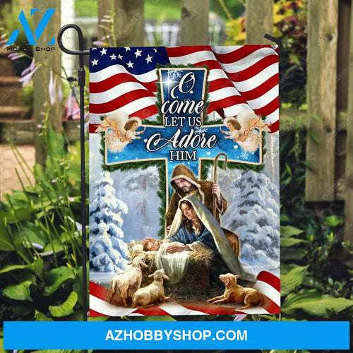 Lamb of God, American flag, Angel drawing, O come Let us adore him - Jesus Flag