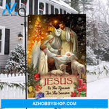 Lamb of God, Christmas gift, Birth of Jesus, Jesus is the reason for the season - Jesus Flag