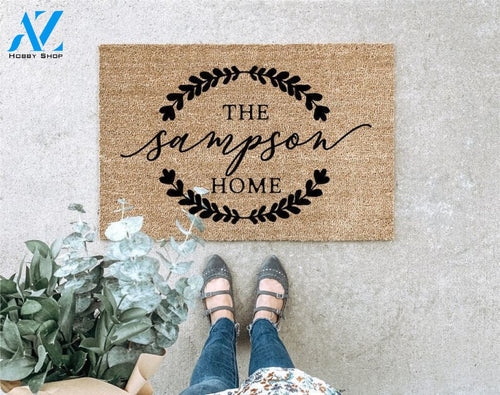 LARGE Custom Doormat Gift for Parents Custom Doormat Anniversary Gift Personalized Doormat Unique Gift
