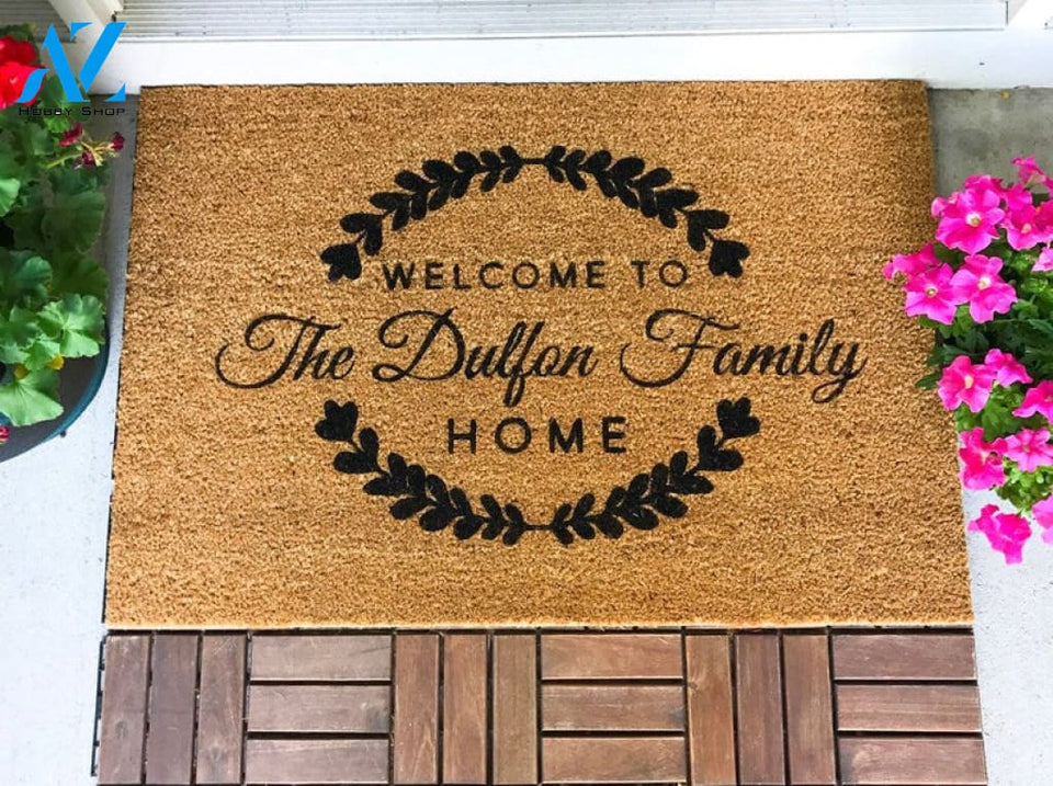 LARGE Custom Doormat Gift for Parents Custom Doormat Personalized Doormat Grandparent gift Housewarming Gift